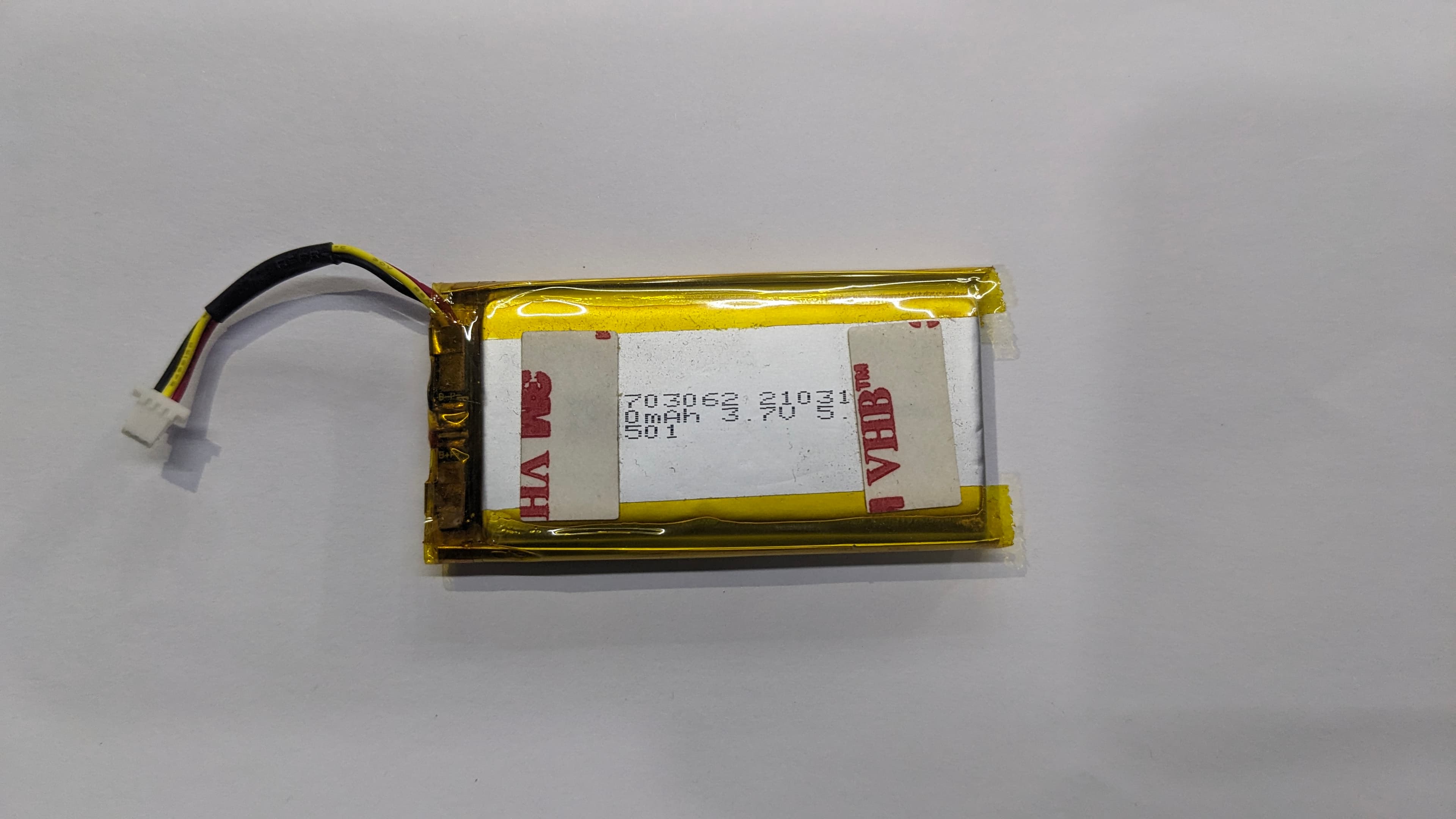 3.7V 1450mAh Slim LiPo Battery with 3-Pin JST Connector photo