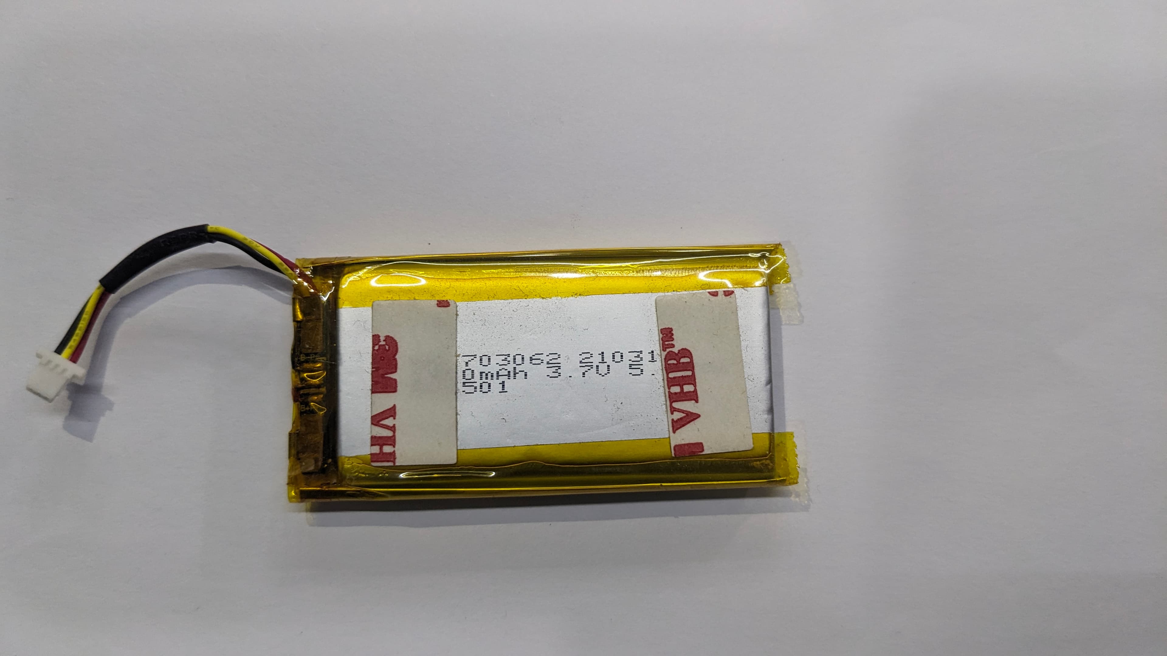 3.7V 1450mAh Slim LiPo Battery with 3-Pin JST Connector