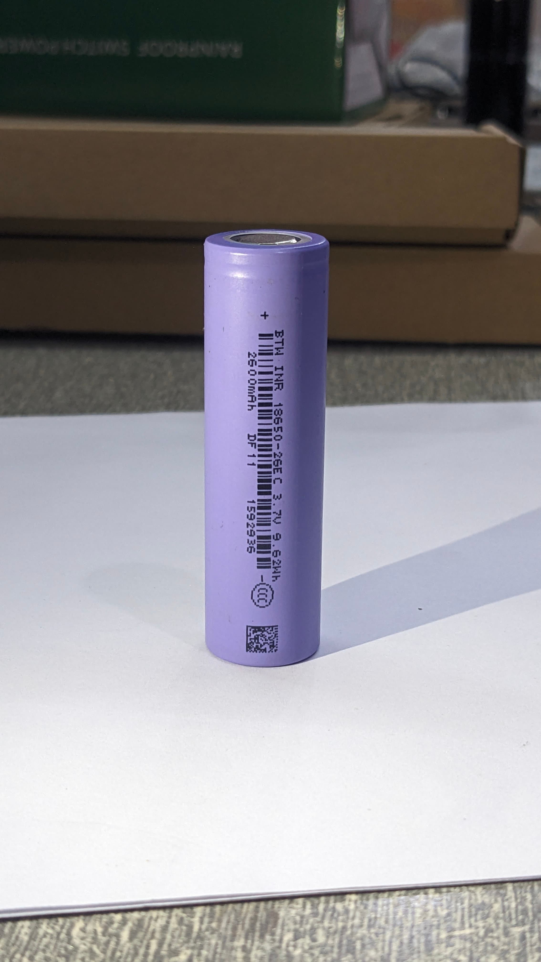 BTW INR18650-26EC 3.7V 2600mAh Li-ion Cell