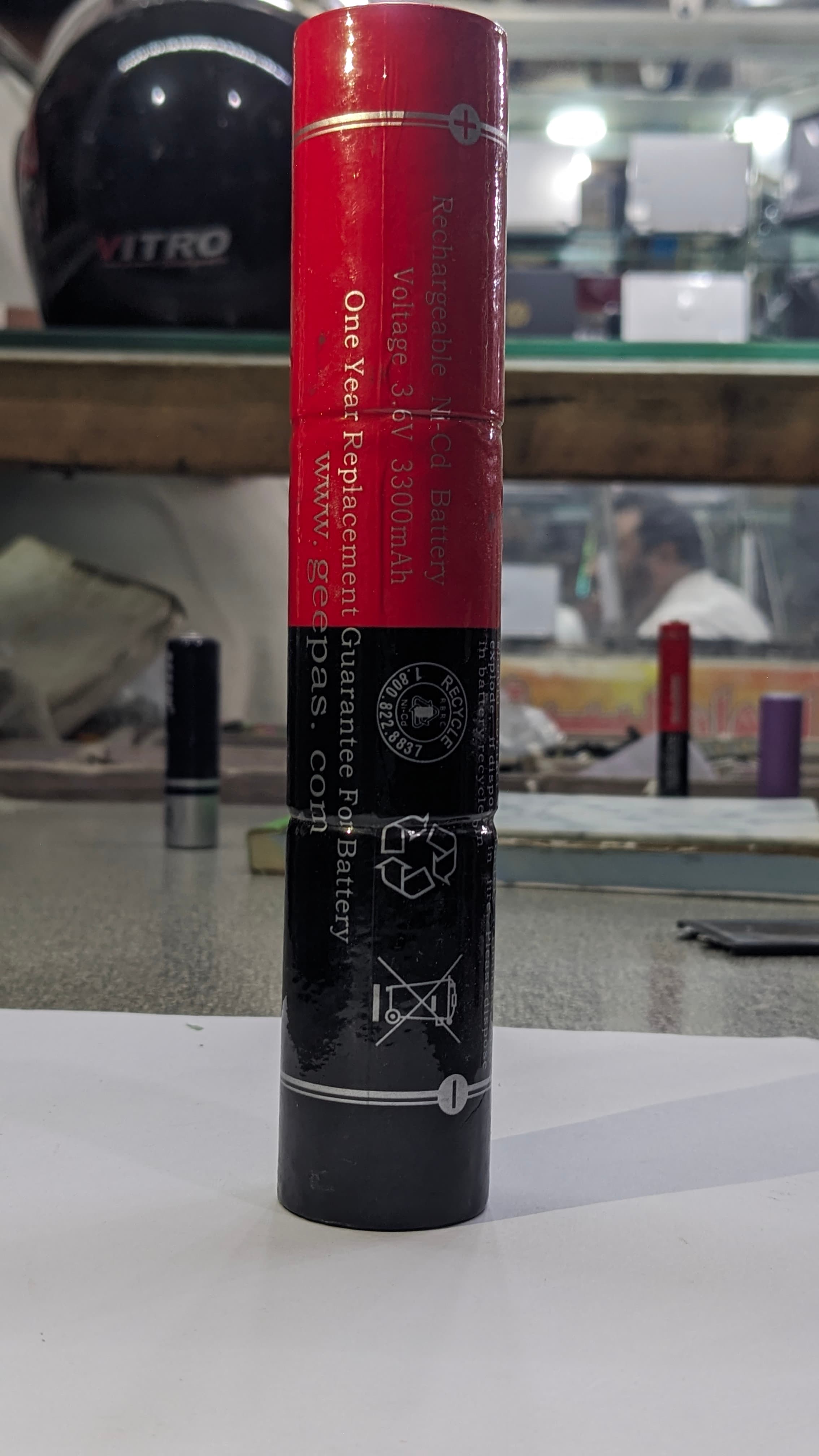 Geepas 3.6V 3300mAh Ni-Cd Rechargeable Battery Stick
