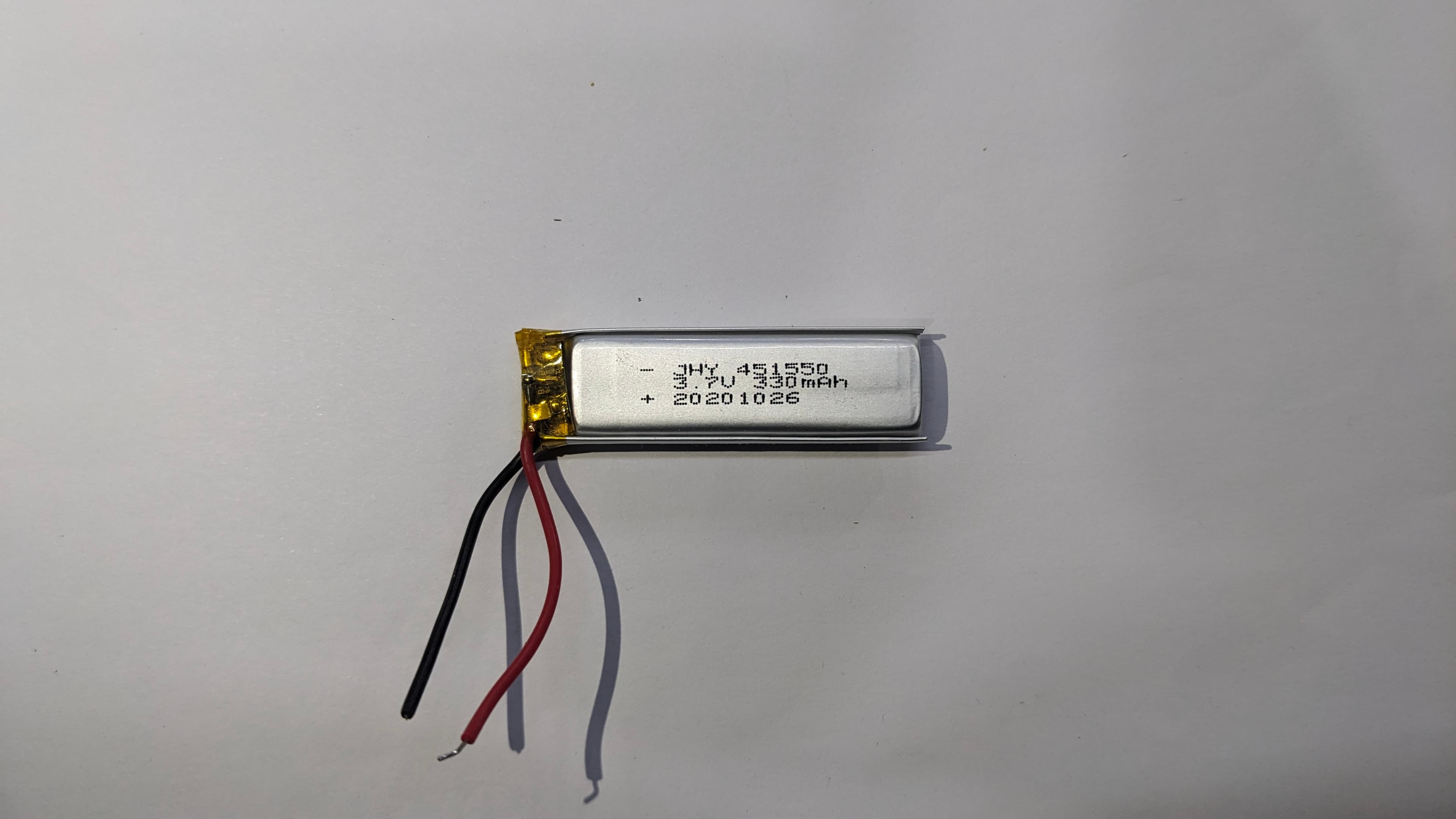 Slim 3.7V 330mAh Lithium Polymer (LiPo) Battery