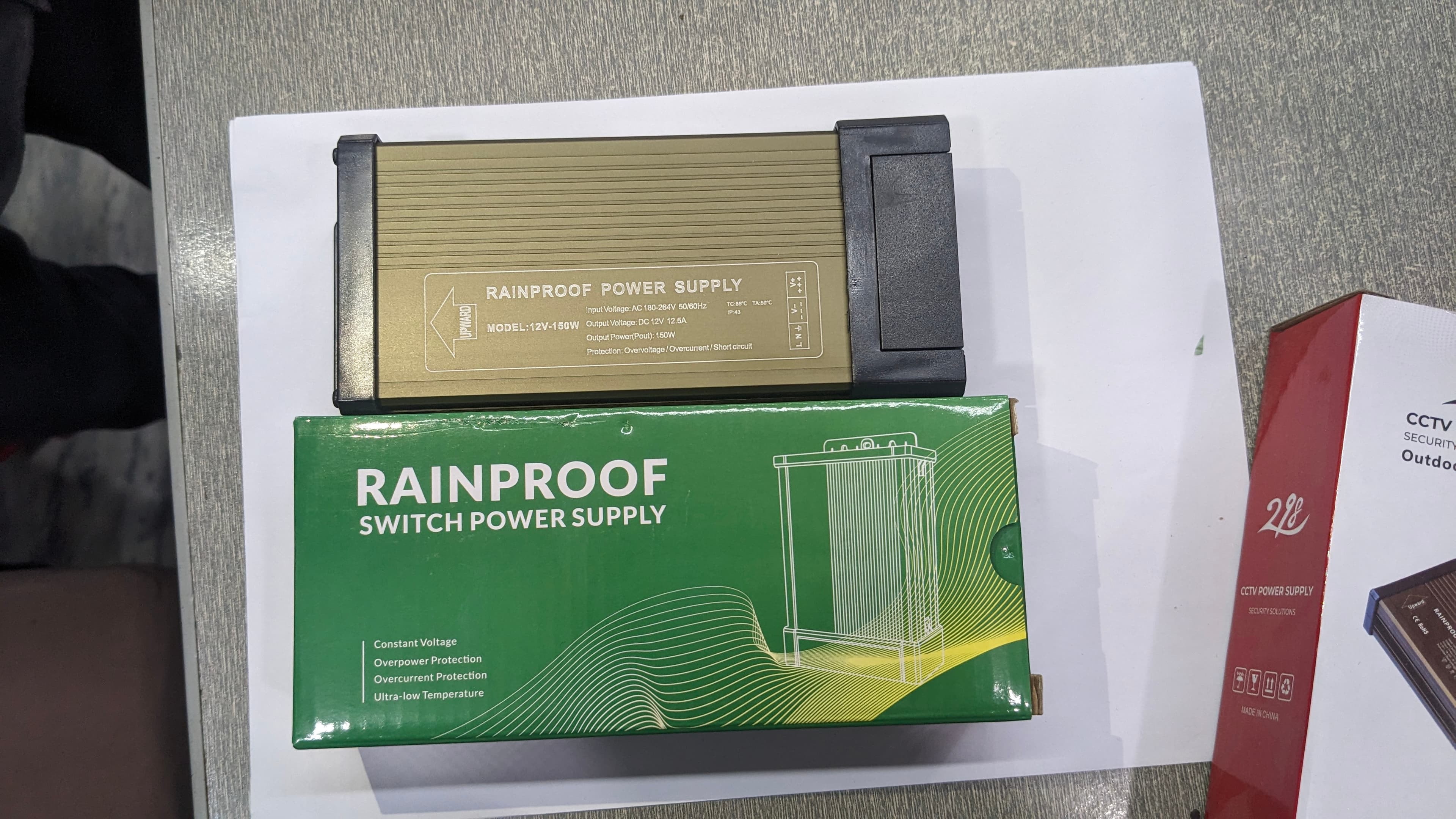 Rainproof Switch Power Supply (12V 12.5A 150W) photo